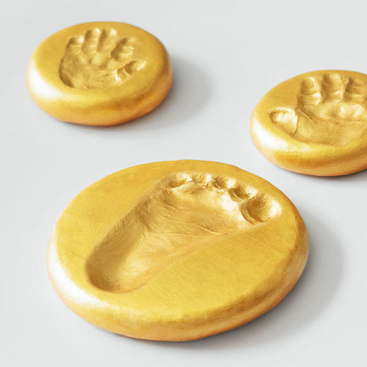 手足脚印宝宝纪念品满月纪念手足印手脚印手印泥胎毛百天婴儿新生 商品图5