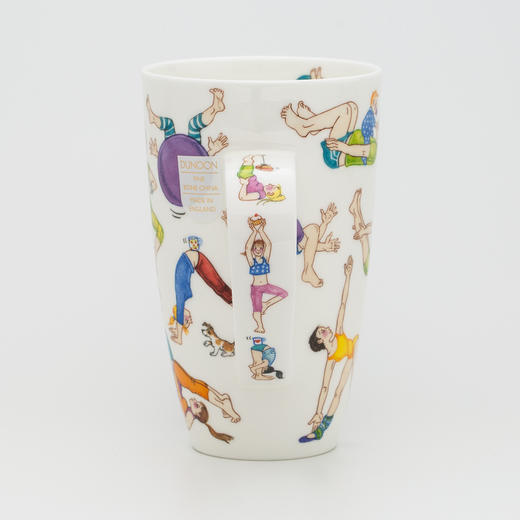 英国原产丹侬Dunoon骨瓷水杯马克杯茶杯 Henley型 趣味瑜伽 商品图2