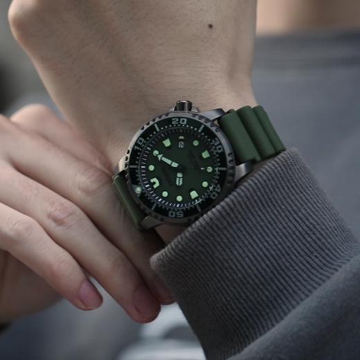 西铁城（CITIZEN）光动能男表PROMASTER系列运动潜水表BN0157-11X 商品图2