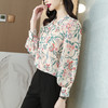 仙美繁花似锦，气质雪纺印花长袖衬衫雪纺衫上衣KQL-6012 商品缩略图1