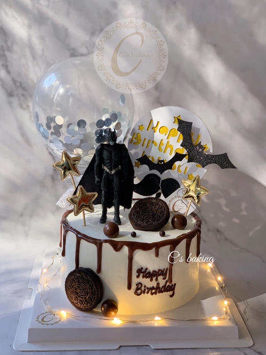 蝙蝠侠+气球款  忌廉蛋糕（默认自提，收费配送请联系客服） 商品图0