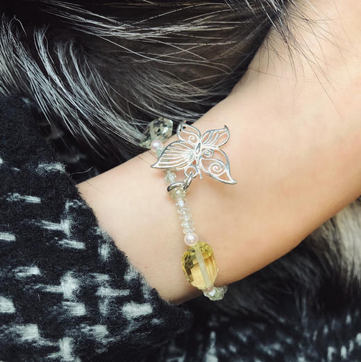 CHIC系列 合璧 · 天然水晶和绿柱石手链 商品图2