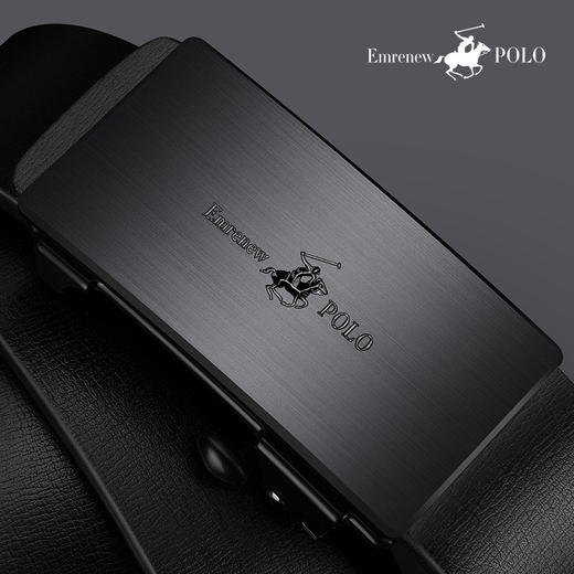 【安普里保罗皮带】男士自动扣腰带 二层牛皮材质 商务裤腰带-优选好物W仓 商品图1