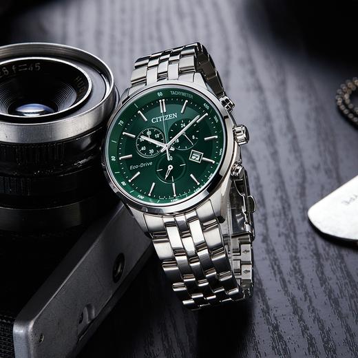 西铁城(CITIZEN)光动能男表防水钢带简约商务休闲款AT2149-85X 商品图1