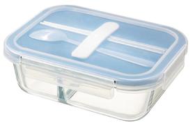 远梦轻食长方形高硼硅玻璃饭盒1040ml