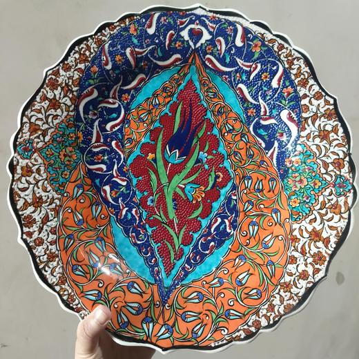 【郁金香系列】手工陶瓷特色设计瓷盘（25cm） 商品图0