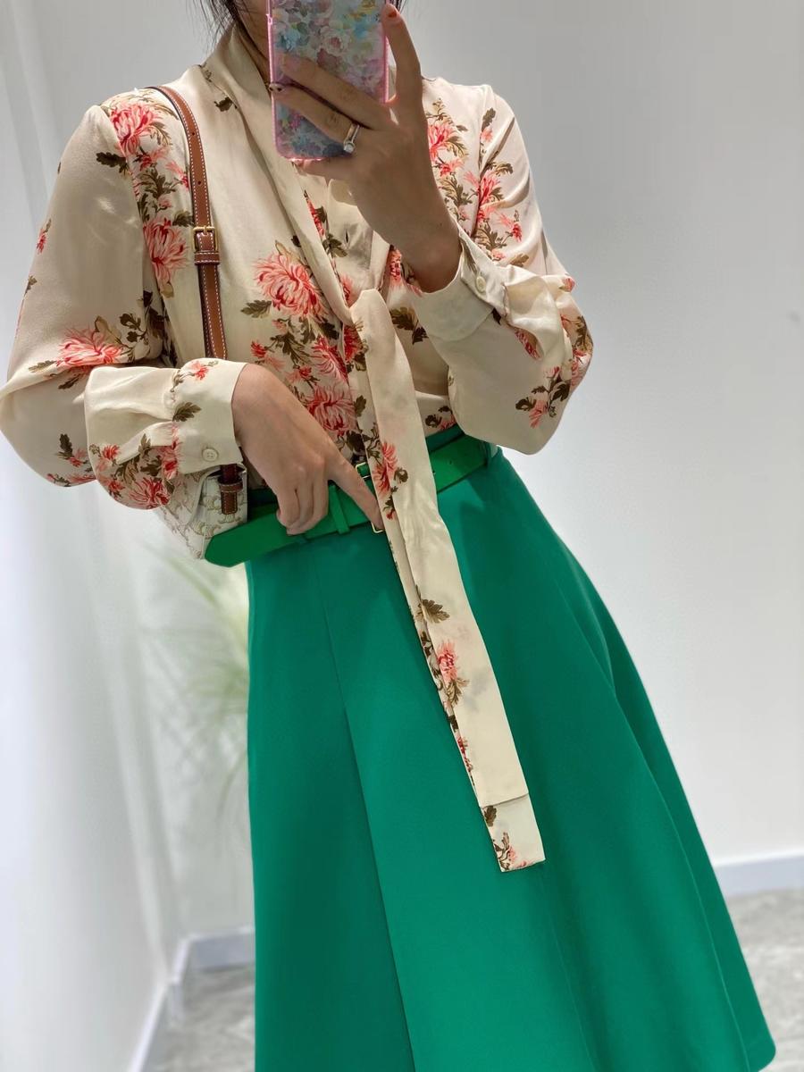 香奈儿 chanel 真丝飘带衬衣