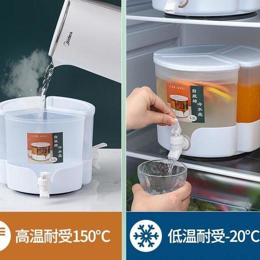 冰箱冷水带龙头可旋转水果茶壶分隔水壶大容量耐高温客厅办公室 商品图2