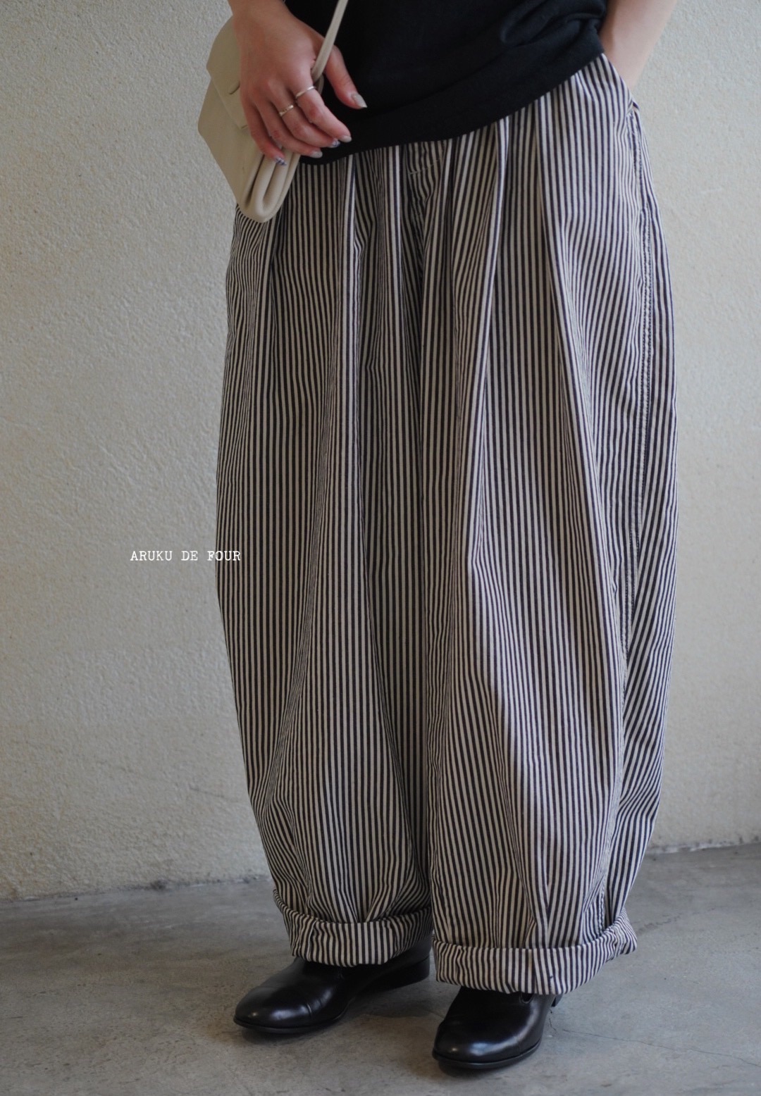 Harvesty定番条纹波波裤