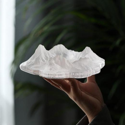 玻璃烟灰缸家用礼物客厅高颜值创意个性潮流复古轻奢琉璃冰山 商品图1