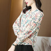 仙美繁花似锦，气质雪纺印花长袖衬衫雪纺衫上衣KQL-6012 商品缩略图2