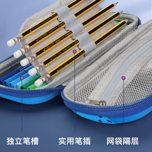 小学生笔袋三层多功能文具盒男童铅笔盒女童可爱卡通幼儿园铅笔袋 商品图8