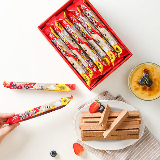 夹心饼干巧克力棒牛奶味纤麦香脆威化饼能量棒休闲零食 商品图8