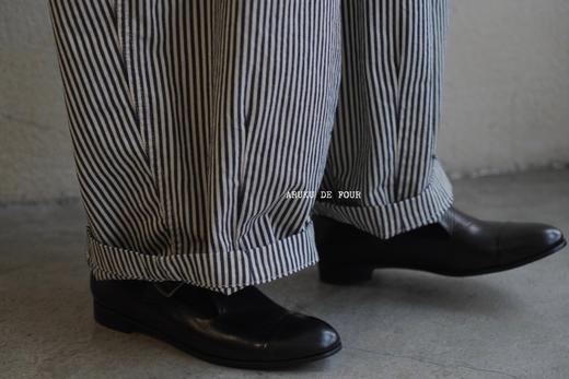 Harvesty定番条纹波波裤 商品图1