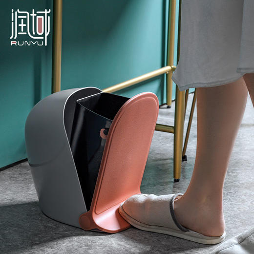 垃圾桶脚踩式脚踏式家用客厅厨房卫生间学生宿舍创意大容量垃圾筒 商品图7