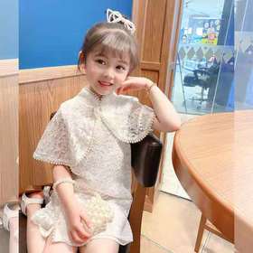 司藤同款女童连衣裙夏季旗袍裙夏款女宝宝汉服裙