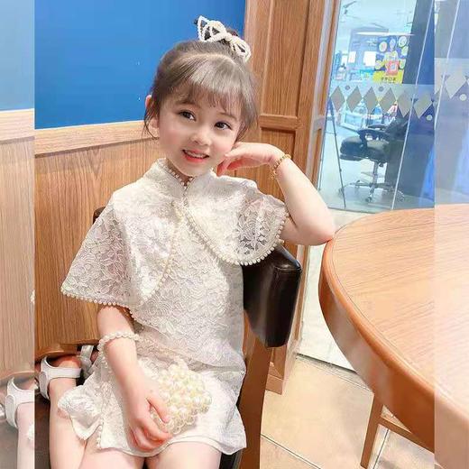 司藤同款女童连衣裙夏季旗袍裙夏款女宝宝汉服裙 商品图0