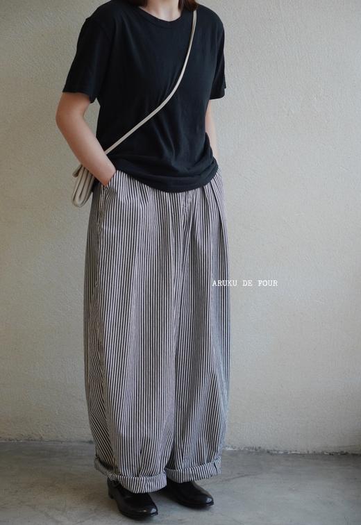 Harvesty定番条纹波波裤 商品图3