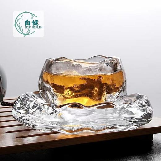 李子柒同款初雪渐变粉色女主人杯女士茶具品茗杯手工玻璃杯 商品图6