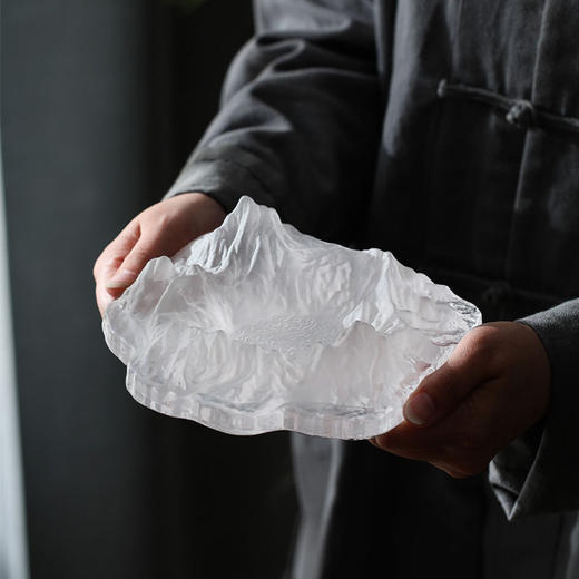 玻璃烟灰缸家用礼物客厅高颜值创意个性潮流复古轻奢琉璃冰山 商品图2