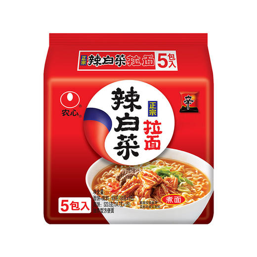 农心辣白菜拉面 120g*5 商品图0