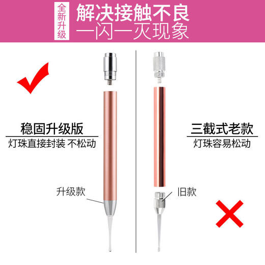 硅胶发光耳勺掏耳神器挖耳勺儿童成人挖耳朵耳屎镊子带灯采耳套装 商品图9