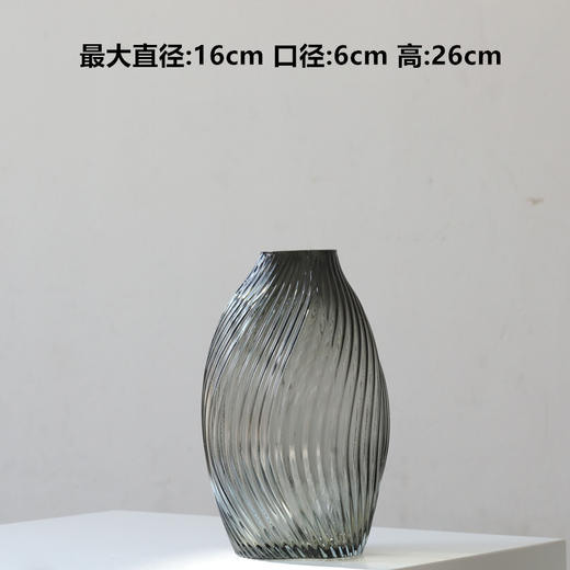2022.3.月新款竖纹波玻璃花瓶 商品图5