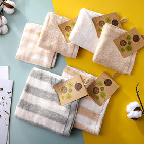 有机棉方巾  大小方巾 婴儿儿童成人外出旅行适用 多型号可选 加厚面巾 成人家用 易吸水 洗脸毛巾母婴纯棉亲肤 素道敦煌天然有机彩棉织造 舒适安全健康