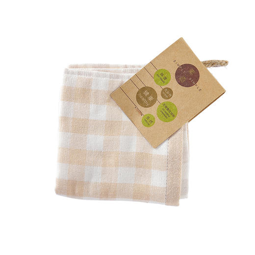 有机棉方巾  大小方巾 婴儿儿童成人外出旅行适用 多型号可选 加厚面巾 成人家用 易吸水 洗脸毛巾母婴纯棉亲肤 素道敦煌天然有机彩棉织造 舒适安全健康 商品图4