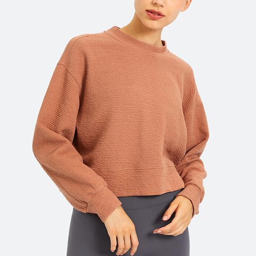 韩版户外运动健身短款宽松休闲卫衣 商品图4