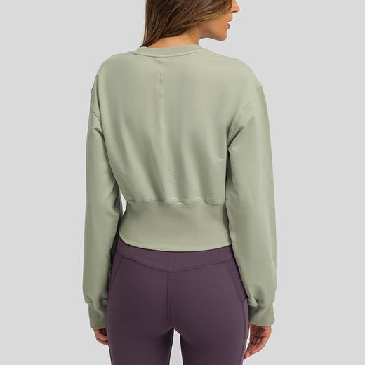 秋冬新款宽松休闲收腰运动卫衣女 商品图4