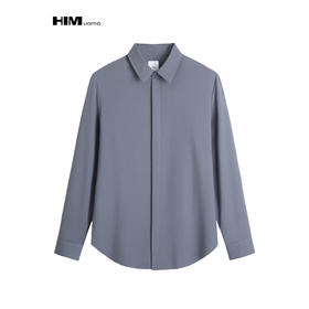 HIM漢崇  男士通勤上班商务正装宴会婚礼长袖衬衫2026春夏