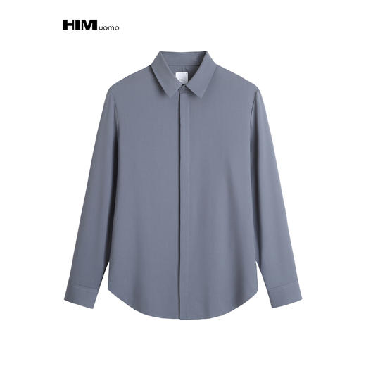 HIM漢崇  男士通勤上班商务正装宴会婚礼长袖衬衫2026春夏 商品图0
