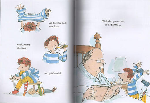 雪 英文原版 Snow 气候绘本 儿童英语图画故事书 自然系列 水彩画风 Sam Usher 英文版进口原版书籍 商品图1