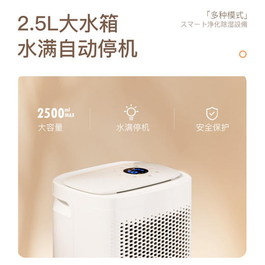 日本森田MORITA除湿机家用抽湿机回南天室内防潮去湿器干燥机除潮吸湿去潮抽湿器12L天除湿量 白色 商品图5