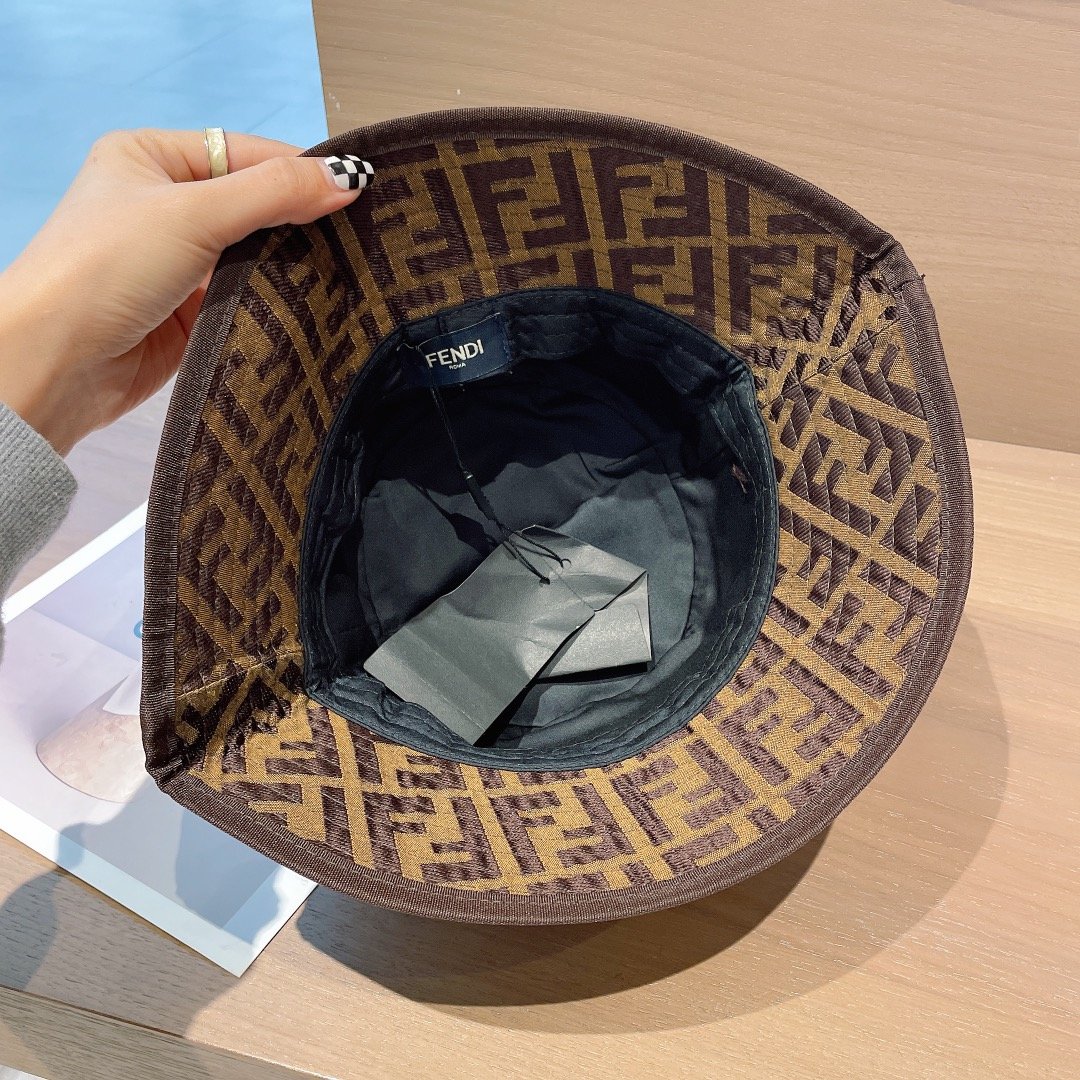 芬迪fendi 老花系列渔夫帽 经典ff中古单品 气质穿搭单品 质量杠杠