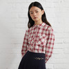 TeenieWeenie小熊女装2022春季格纹长袖衬衫TTYC221205P 商品缩略图0