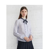 TeenieWeenie小熊22春新款木耳边长袖衬衫设计感衬衣甜美气质女装TTYS222301P 商品缩略图3