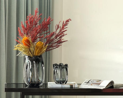 2022.3月新款花苞形状玻璃花瓶厚重 商品图2