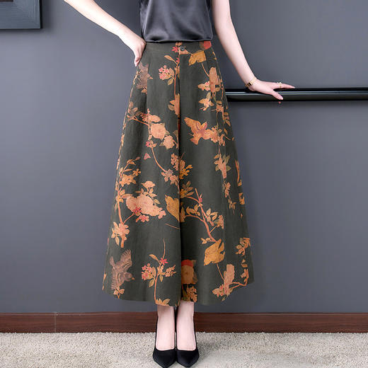 KQL  332H9186印花大摆宽松休闲百搭阔腿裤 商品图3