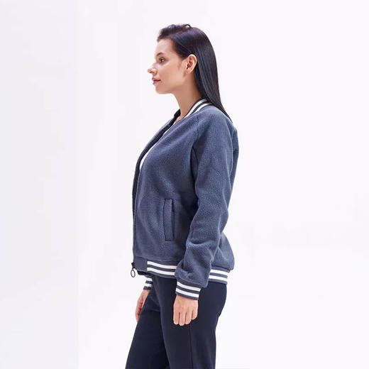 女士羊羔绒棒球外套 商品图5