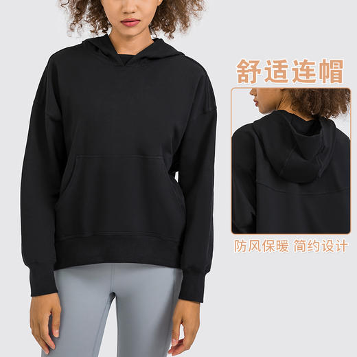秋冬新款宽松连帽运动卫衣 商品图7