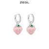 ZEGL设计师草莓季粉色耳环女2022年新款潮可爱耳钉耳扣小众耳饰品 商品缩略图0