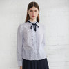 TeenieWeenie小熊22春新款木耳边长袖衬衫设计感衬衣甜美气质女装TTYS222301P 商品缩略图0
