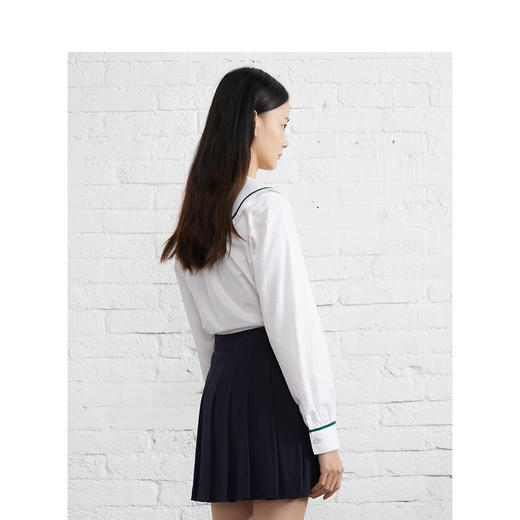 TeenieWeenie小熊娃娃领衬衫白色衬衣女2022春夏新款TTYA221204P 商品图3