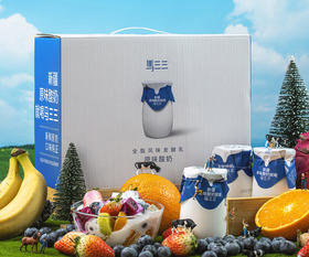 新疆马三三 原味老酸奶益生菌发酵 无添加儿童口味180g*12罐