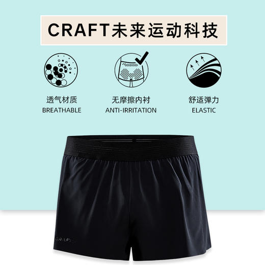 Craft proHypervent二合一 有衬短裤 马拉松跑步 男女款 商品图1