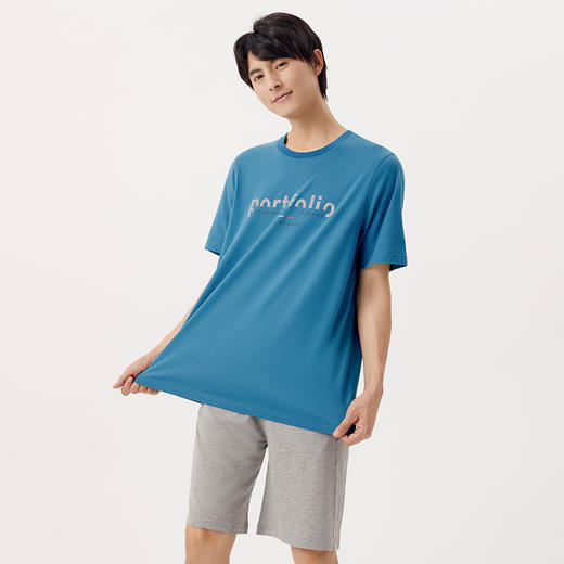 Threegun三枪 【水柔棉】圆领男士短袖T恤-23499A011 商品图7