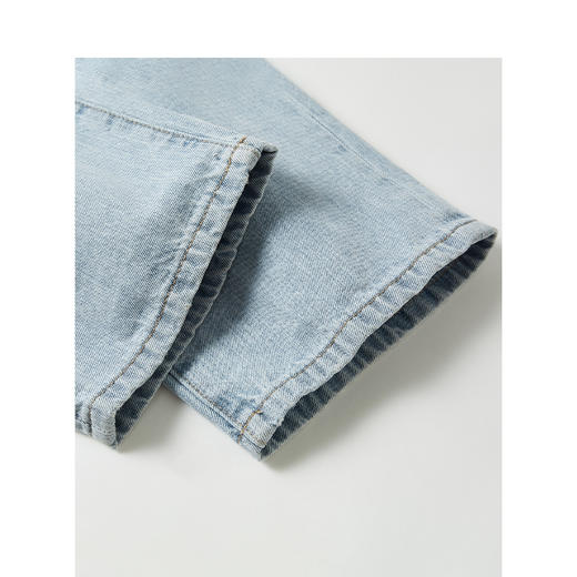 TeenieWeenie小熊牛仔裤宽松韩版显瘦直筒裤长裤复古潮女春夏新款TTTJ222302P 商品图4