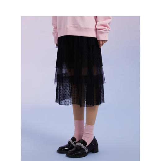 TeenieWeenie小熊网纱半身裙中长裙甜美气质裙蛋糕裙TTWH221203T 商品图2